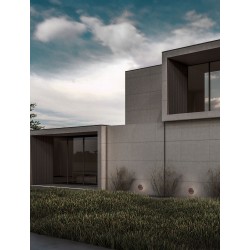Corten Aluminium & Glass LED 9 Watt 220-240 Volt 378Lm 3000K IP54 D: 15 L: 7.5 cm 