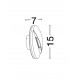 Corten Aluminium & Glass LED 9 Watt 220-240 Volt 378Lm 3000K IP54 D: 15 L: 7.5 cm 