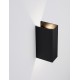 Sandy Black Aluminium & Glass LED 4 Watt 220-240 Volt 161Lm 3000K IP54 L: 8 W: 4.5 H: 16 cm 