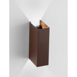 Sandy Coffee Aluminium & Glass LED 4 Watt 220-240 Volt 161Lm 3000K IP54 L: 8 W: 4.5 H: 16 cm 