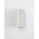 Sandy White Aluminium & Glass LED 4 Watt 220-240 Volt 161Lm 3000K IP54 L: 8 W: 4.5 H: 16 cm 