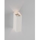 Sandy White Aluminium & Glass LED 4 Watt 220-240 Volt 161Lm 3000K IP54 L: 8 W: 4.5 H: 16 cm 