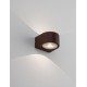 Corten Aluminium & Glass LED 11 Watt 220-240 Volt 950Lm 3000K IP54 W: 10 L: 11 H: 6.8 cm 