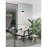 Sandy Black Aluminium & Glass LED 6 Watt 220-240 Volt 478Lm 3000K IP54 D: 10 W: 11 H: 6.8 cm