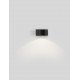 Sandy Black Aluminium & Glass LED 6 Watt 220-240 Volt 478Lm 3000K IP54 D: 10 W: 11 H: 6.8 cm 