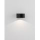 Sandy Black Aluminium & Glass LED 6 Watt 220-240 Volt 478Lm 3000K IP54 D: 10 W: 11 H: 6.8 cm 