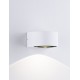 Sandy White Aluminium & Glass LED 6 Watt 220-240 Volt 478Lm 3000K IP54 D: 10 W: 11 H: 6.8 cm 