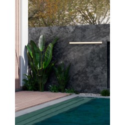 Sandy Black Aluminium & Glass LED 36 Watt 220-240 Volt 1579Lm 3000K IP65 L: 100 W: 6.5 H: 9 cm 