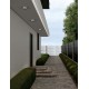 Sandy White Aluminium & Glass LED 8 Watt 220-240 Volt 448Lm 3000K IP54 L: 8 W: 8 H: 6.5 cm 