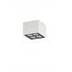 Sandy White Aluminium & Glass LED 8 Watt 220-240 Volt 448Lm 3000K IP54 L: 8 W: 8 H: 6.5 cm 