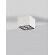 Sandy White Aluminium & Glass LED 8 Watt 220-240 Volt 448Lm 3000K IP54 L: 8 W: 8 H: 6.5 cm 