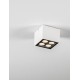 Sandy White Aluminium & Glass LED 8 Watt 220-240 Volt 448Lm 3000K IP54 L: 8 W: 8 H: 6.5 cm 