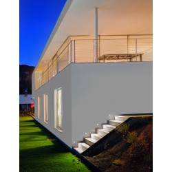 White Aluminium LED 1 Watt 60Lm 3000K 3 Volt 50Hz IP54 D: 3.7 W: 2.2 H: 3.7 cm Cut Out: 3.2 cm Cable Lenght 1.80m Connect it wit