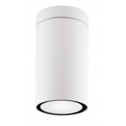 White Die-Casting Aluminium & Glass Diffuser LED GU10 1x7 Watt IP54 220-240 Volt Bulb Excluded D: 6 H: 10.5 cm 