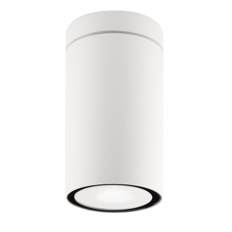 White Die-Casting Aluminium & Glass Diffuser LED GU10 1x7 Watt IP54 220-240 Volt Bulb Excluded D: 6 H: 10.5 cm 