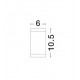 White Die-Casting Aluminium & Glass Diffuser LED GU10 1x7 Watt IP54 220-240 Volt Bulb Excluded D: 6 H: 10.5 cm 