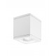 White Die-Casting Aluminium & Glass Diffuser LED GU10 1x7 Watt IP54 220-240 Volt Bulb Excluded L: 8.6 W: 8.6 H: 9 cm 