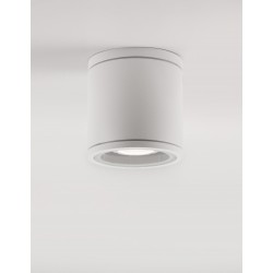 White Die-Casting Aluminium & Glass Diffuser LED GU10 1x7 Watt IP54 220-240 Volt Bulb Excluded D: 9 H: 9 cm 