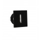 Black Aluminium LED 1 Watt 18,09Lm 3000K 3 Volt 50Hz IP54 L: 3.7 W: 2.2 H: 3.7 cm Cut Out: 3.2 cm Cable Lenght 1.80m Connect it 