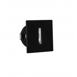 Black Aluminium LED 1 Watt 18,09Lm 3000K 3 Volt 50Hz IP54 L: 3.7 W: 2.2 H: 3.7 cm Cut Out: 3.2 cm Cable Lenght 1.80m Connect it 