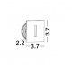 Black Aluminium LED 1 Watt 18,09Lm 3000K 3 Volt 50Hz IP54 L: 3.7 W: 2.2 H: 3.7 cm Cut Out: 3.2 cm Cable Lenght 1.80m Connect it 