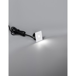 White Aluminium LED 1 Watt 32,76Lm 3000K 3 Volt 50Hz IP54 L: 3.7 W: 2.2 H: 3.7 cm Cut Out: 3.2 cm Cable Lenght 1.80m Connect it 