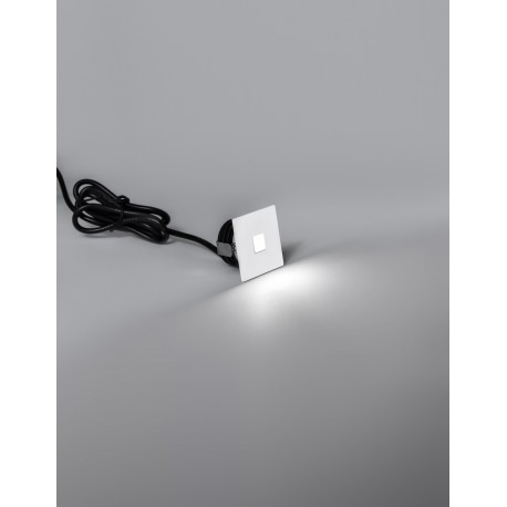 White Aluminium LED 1 Watt 32,76Lm 3000K 3 Volt 50Hz IP54 L: 3.7 W: 2.2 H: 3.7 cm Cut Out: 3.2 cm Cable Lenght 1.80m Connect it 