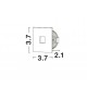 White Aluminium LED 1 Watt 32,76Lm 3000K 3 Volt 50Hz IP54 L: 3.7 W: 2.2 H: 3.7 cm Cut Out: 3.2 cm Cable Lenght 1.80m Connect it 