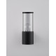Dark Grey Aluminum & Clear Acrylic LED E27 1x12 Watt 220-240 Volt Blub Excluded IP65 D: 9 W: 12 H: 25 cm 