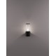 Dark Grey Aluminum & Clear Acrylic LED E27 1x12 Watt 220-240 Volt Blub Excluded IP65 D: 9 W: 12 H: 25 cm 