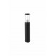 Dark Grey Aluminum & Clear Acrylic LED E27 1x12 Watt 220-240 Volt Bulb Excluded IP65 D: 9 H: 50 cm 