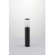 Dark Grey Aluminum & Clear Acrylic LED E27 1x12 Watt 220-240 Volt Bulb Excluded IP65 D: 9 H: 50 cm 