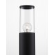 Dark Grey Aluminum & Clear Acrylic LED E27 1x12 Watt 220-240 Volt Bulb Excluded IP65 D: 9 H: 50 cm 