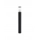 Dark Grey Aluminum & Clear Acrylic Diffuser LED E27 1x12 Watt 220-240 Volt Bulb Excluded IP65 D: 9 H: 80 cm 