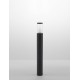 Dark Grey Aluminum & Clear Acrylic Diffuser LED E27 1x12 Watt 220-240 Volt Bulb Excluded IP65 D: 9 H: 80 cm 