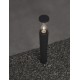 Dark Grey Aluminum & Clear Acrylic Diffuser LED E27 1x12 Watt 220-240 Volt Bulb Excluded IP65 D: 9 H: 80 cm 