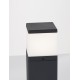 Dark Grey Aluminum & Clear Acrylic Diffuser LED E27 1x12 Watt 220-240 Volt Bulb Excluded IP65 L: 13 W: 13 H: 50 cm 