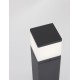 Dark Grey Aluminum & Clear Acrylic Diffuser LED E27 1x12 Watt 220-240 Volt Bulb Excluded IP65 L: 13 W: 13 H: 50 cm 