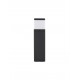 Dark Grey Aluminum & Clear Acrylic Diffuser LED E27 1x12 Watt 220-240 Volt Bulb Excluded IP65 L: 13 W: 13 H: 50 cm 