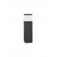 Dark Grey Aluminum & Clear Acrylic Diffuser LED E27 1x12 Watt 220-240 Volt Bulb Excluded IP65 L: 13 W: 13 H: 50 cm 