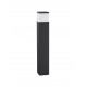 Dark Grey Aluminum & Clear Acrylic Diffuser LED E27 1x12 Watt 220-240 Volt Bulb Excluded IP65 L: 13 W: 13 H: 80 cm 