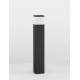 Dark Grey Aluminum & Clear Acrylic Diffuser LED E27 1x12 Watt 220-240 Volt Bulb Excluded IP65 L: 13 W: 13 H: 80 cm 