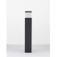 Dark Grey Aluminum & Clear Acrylic Diffuser LED E27 1x12 Watt 220-240 Volt Bulb Excluded IP65 L: 13 W: 13 H: 80 cm 