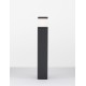 Dark Grey Aluminum & Clear Acrylic Diffuser LED E27 1x12 Watt 220-240 Volt Bulb Excluded IP65 L: 13 W: 13 H: 80 cm 