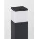 Dark Grey Aluminum & Clear Acrylic Diffuser LED E27 1x12 Watt 220-240 Volt Bulb Excluded IP65 L: 13 W: 13 H: 80 cm 