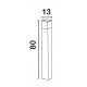 Dark Grey Aluminum & Clear Acrylic Diffuser LED E27 1x12 Watt 220-240 Volt Bulb Excluded IP65 L: 13 W: 13 H: 80 cm 