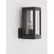 Dark Grey Aluminum & Clear Glass LED E27 1x12 Watt 220-240 Volt Bulb Excluded IP54 L: 11 W: 15 H: 24.5 cm 