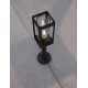 Dark Grey Aluminum & Clear Glass LED E27 1x12 Watt 220-240 Volt Bulb Excluded IP54 L: 11 W: 11 H: 50 cm 