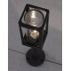 Dark Grey Aluminum & Clear Glass LED E27 1x12 Watt 220-240 Volt Bulb Excluded IP54 L: 11 W: 11 H: 50 cm 