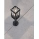 Dark Grey Aluminum & Clear Glass LED E27 1x12 Watt 220-240 Volt Bulb Excluded IP54 L: 11 W: 11 H: 50 cm 